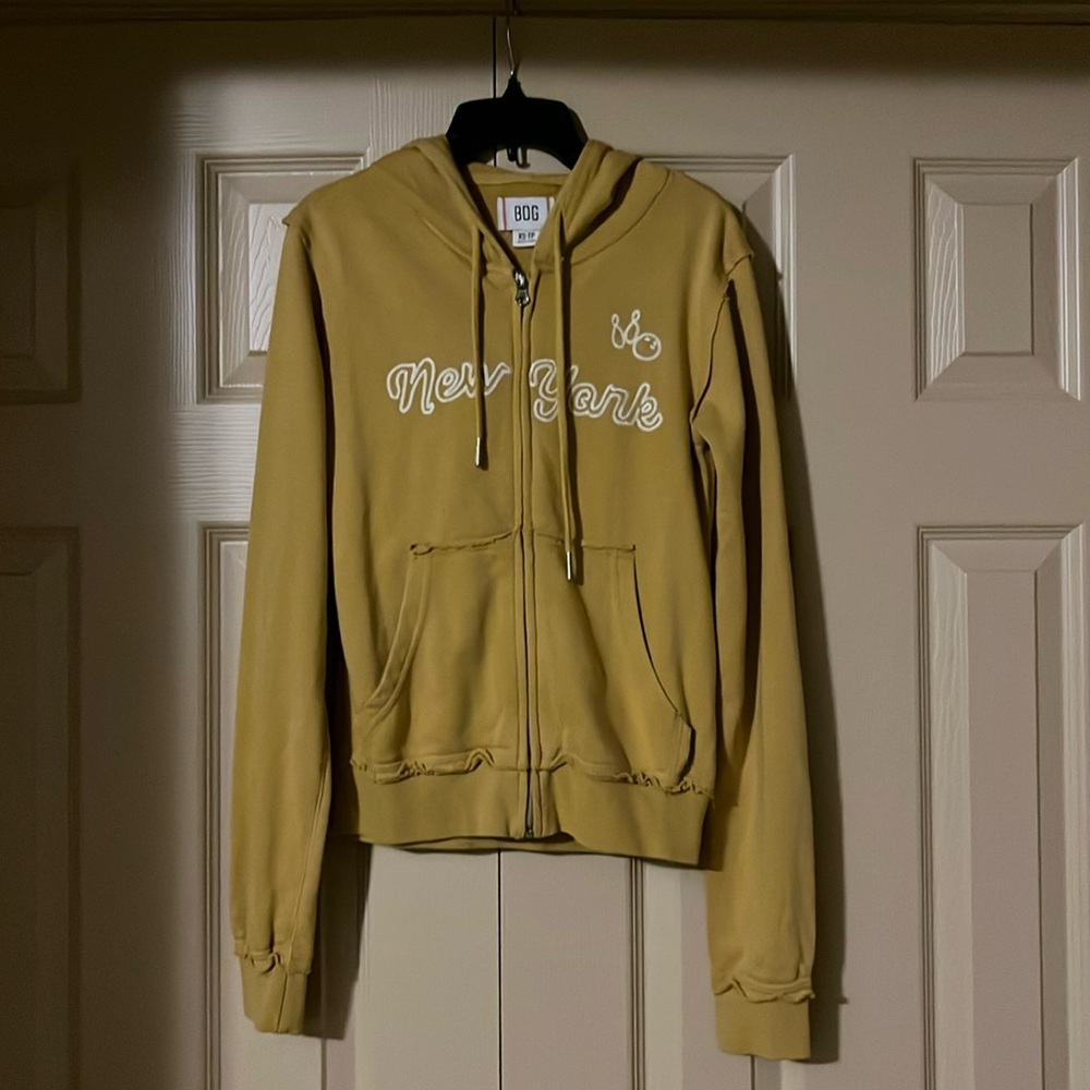 NWOT Urban Outfitters Mustard New York Casual Soft Jacket